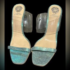 Vince Camuto Ashta Holographic High Heel Stiletto Sandals Women's Size 11